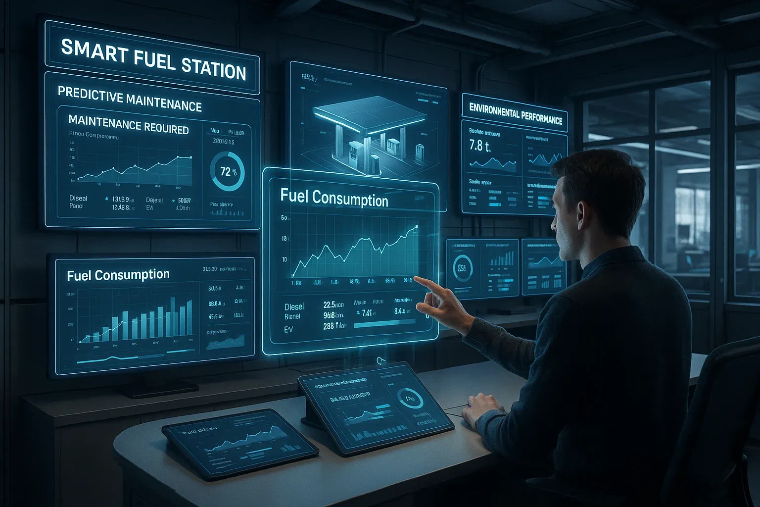 تحليل البيانات المتقدمة مع Raito-ERP: تحسين كفاءة تشغيل محطات الوقود وتقليل التكاليف