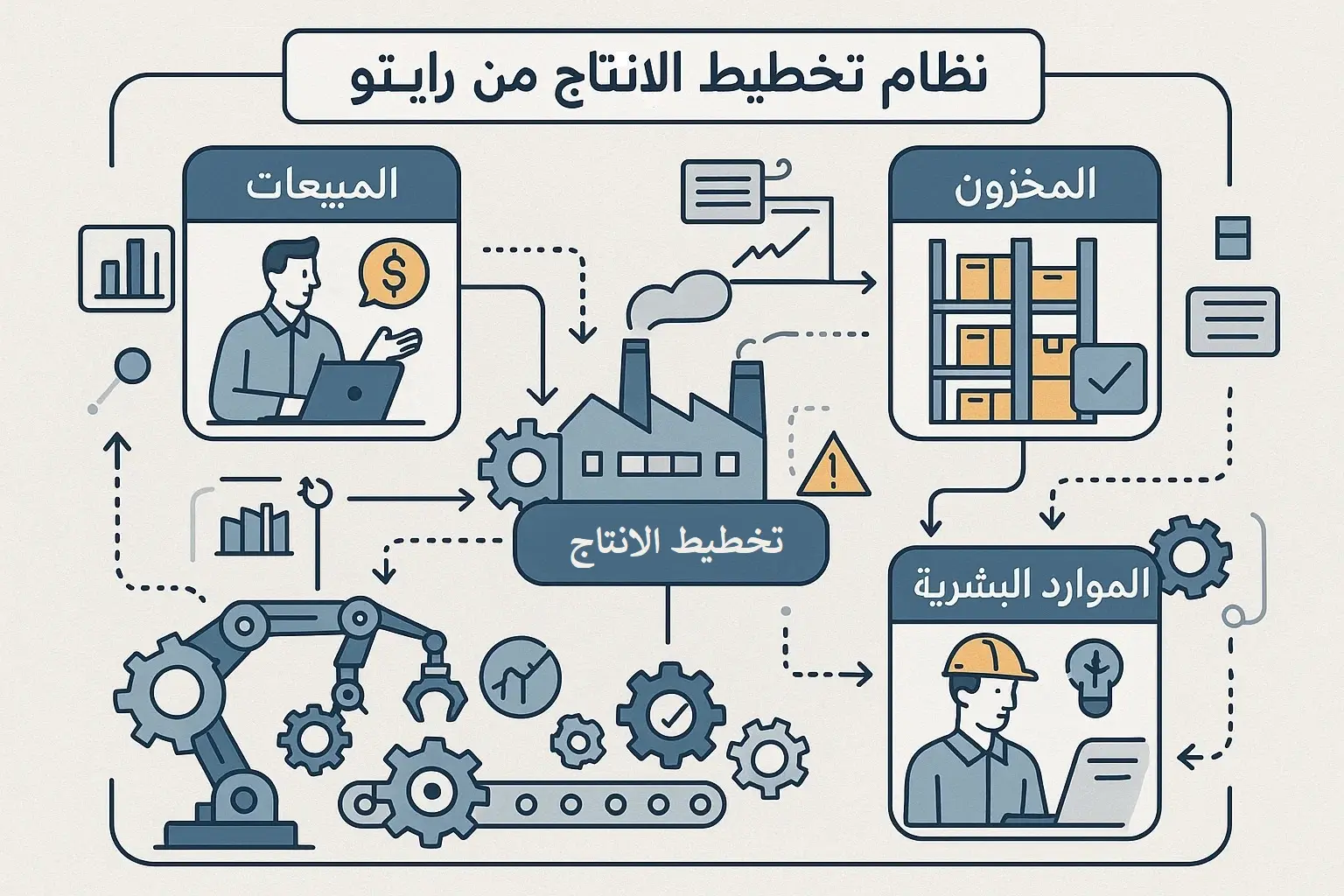 نظام تخطيط الإنتاج من رايتو: كيف يمكن أن يعزز كفاءة عملك الصناعي؟