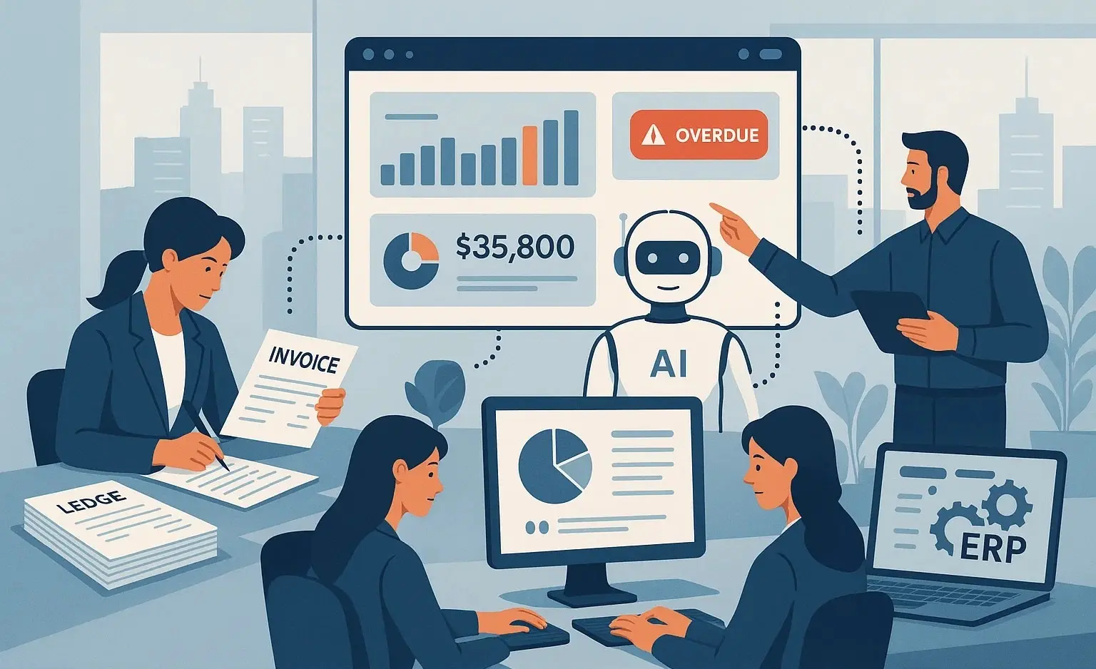 برنامج تقارير التحصيل المالي: من المتابعة اليدوية إلى الأتمتة الكاملة مع رايتو