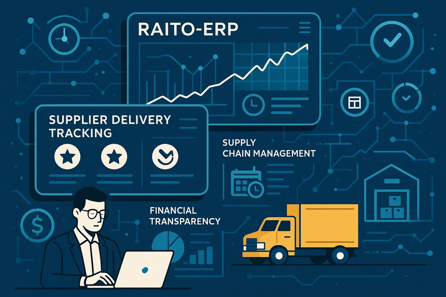 أسرار تتبع تسليم الموردين رايتو ERP لتحقيق شفافية كاملة ومراقبة دقيقة