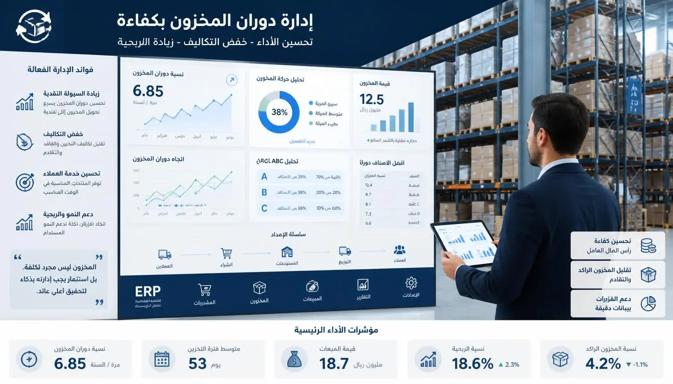 الطريقة الصحيحة لحساب دوران المخزون