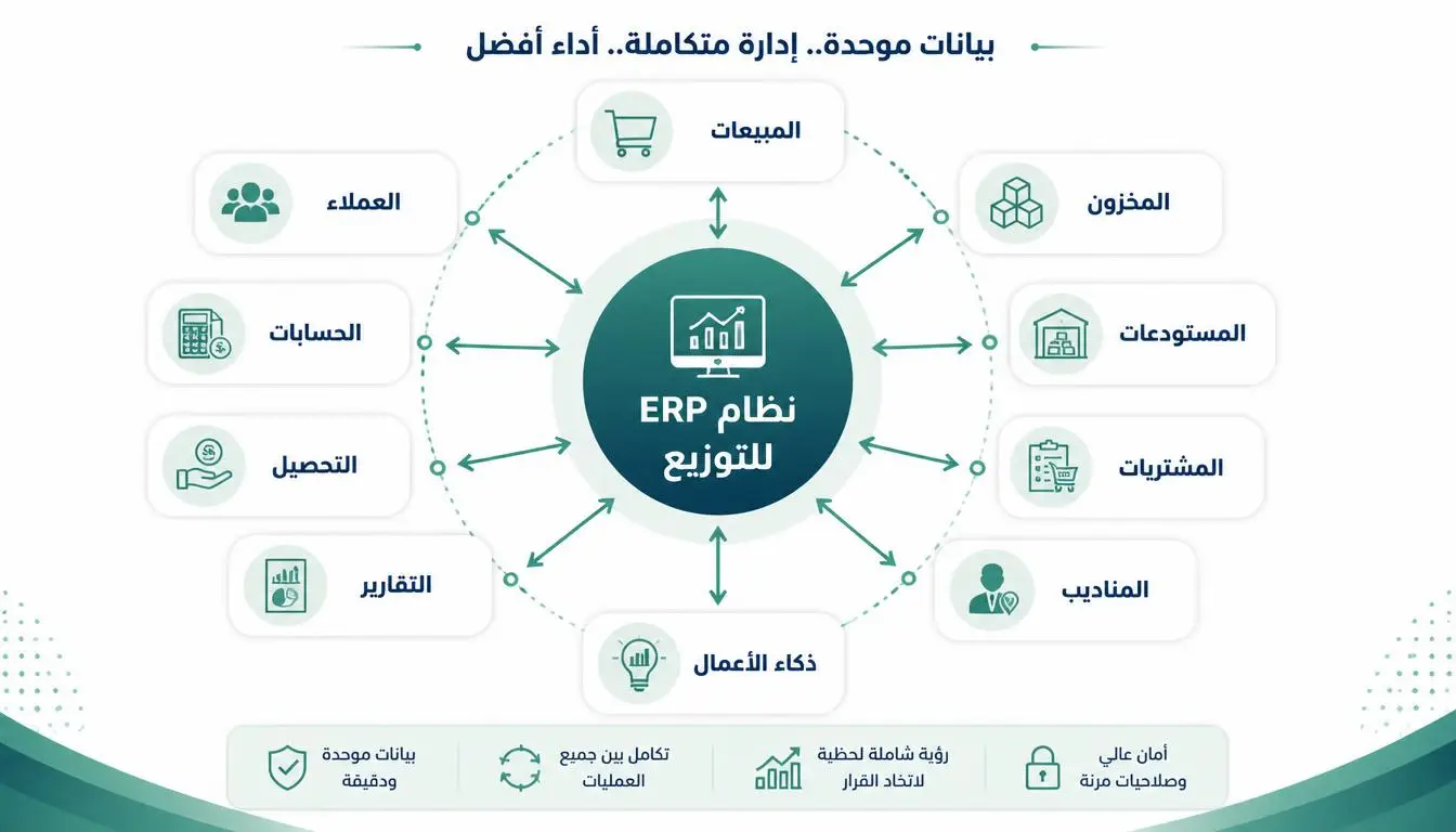 نظام ERP لقطاع التوزيع في السعودية