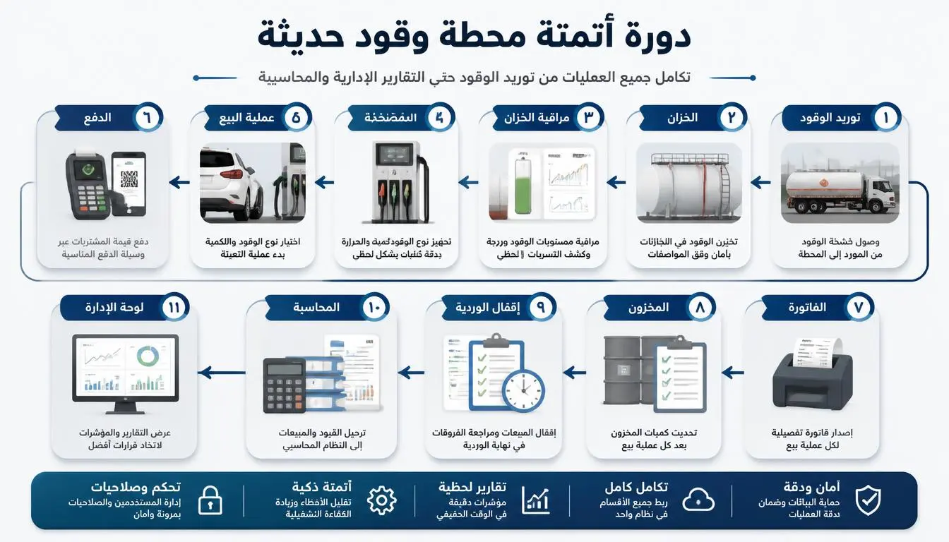 أفضل برنامج لإدارة وأتمتة محطات الوقود